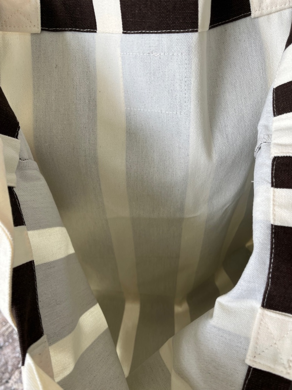 SET OF 2 Jimmy Fairly Ivory Brown Black Canvas Tote Bag with Black Logo Straps - Picture 5 of 5